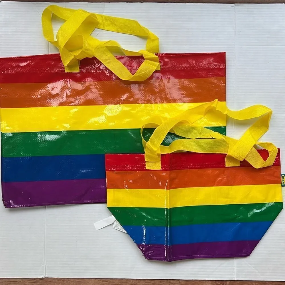 IKEA Shopping bag set, large and medium , multicolor